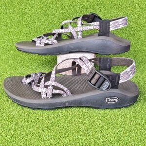 Chaco ZX/2 Women’s Classic Sandals Gray Purple Southwest Aztec Toe Strappy Sz 9